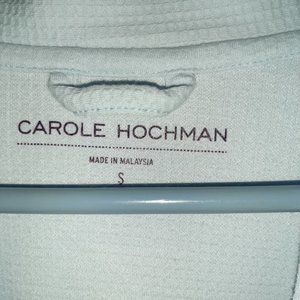NWOT BY CAROLE HOCHMAN WOMEN'S SMALL WAFFLE WRAP ROBE, POWDER BLUE.